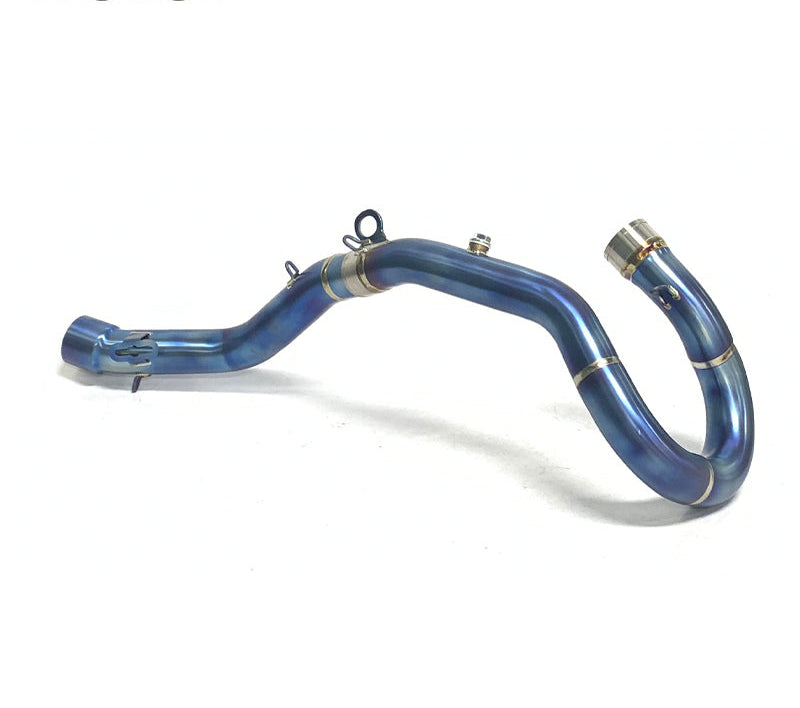 Exhaust pipe titanium blue burnished 2024-2026