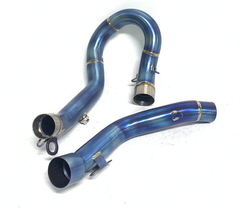 Exhaust pipe titanium blue burnished 2024-2026