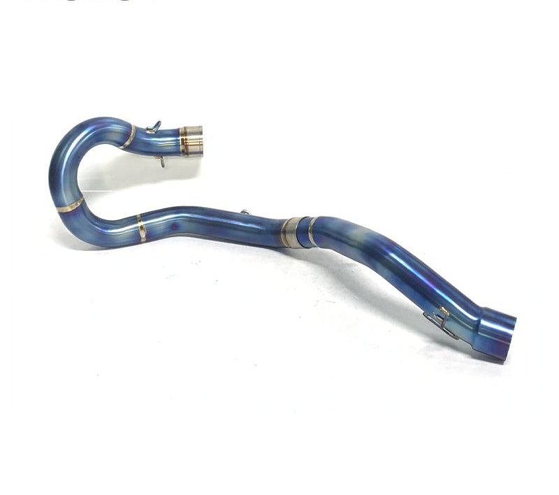 Exhaust pipe titanium blue burnished 2024-2026