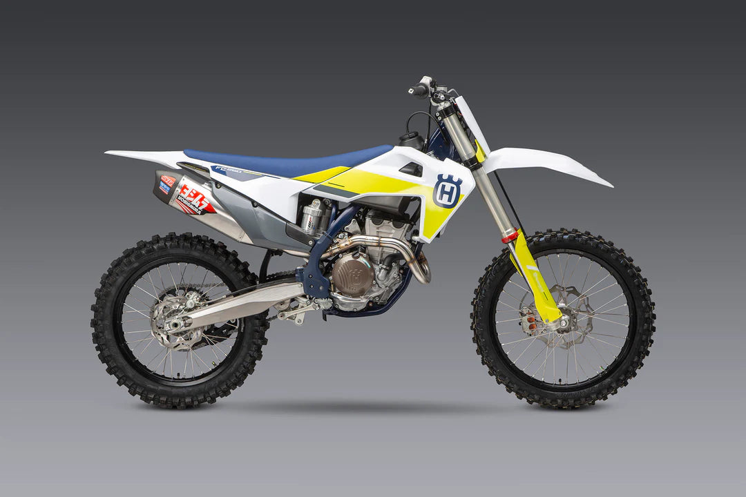 KTM/HUSQ 250/350 19-22 / GAS GAS MC 250F RS-12 Stainless Full Exhaust, w/ Aluminum Muffler