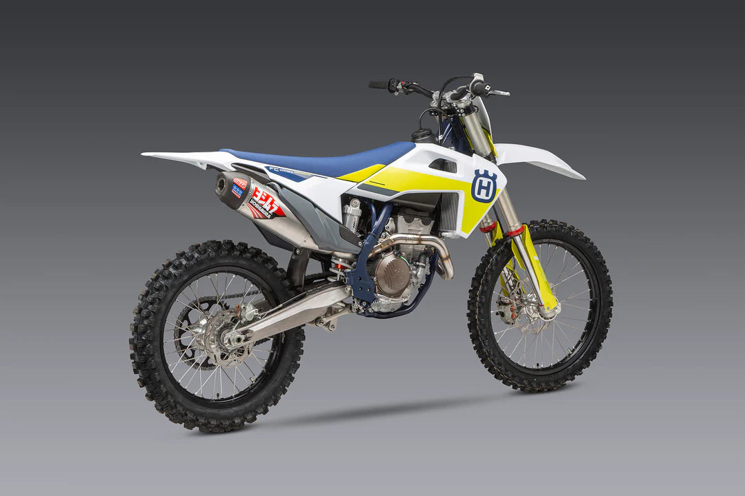 KTM/HUSQ 250/350 19-22 / GAS GAS MC 250F RS-12 Stainless Full Exhaust, w/ Aluminum Muffler
