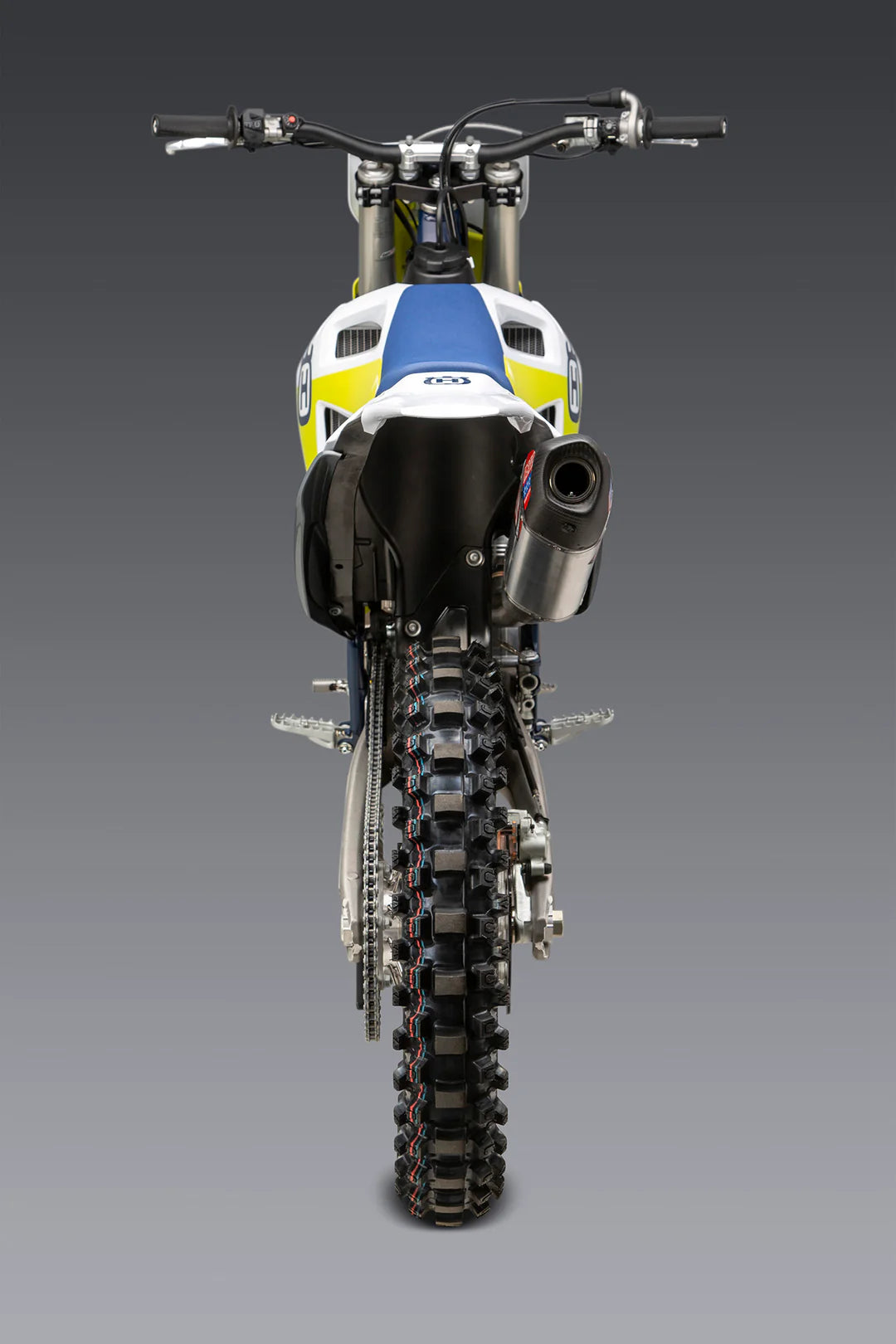 KTM/HUSQ 250/350 19-22 / GAS GAS MC 250F RS-12 Stainless Full Exhaust, w/ Aluminum Muffler