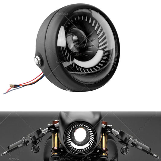 Motorcycle 6. 5inch LED Headlight DRL Hi Lo Running Light Suitable For Cafe Racer-3