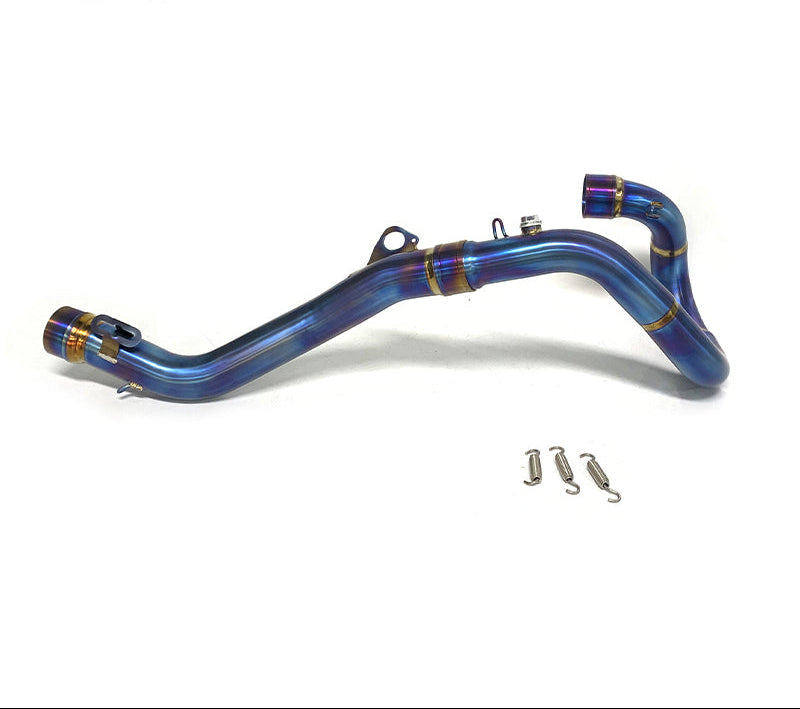 Exhaust pipe titanium blue burnished KTM 2020-2023