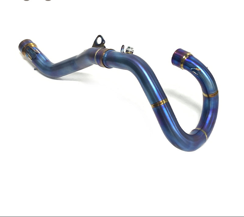 Exhaust pipe titanium blue burnished KTM 2020-2023