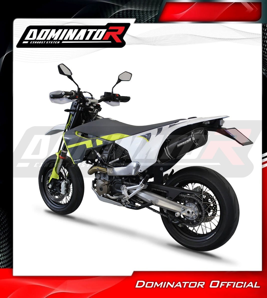 Husqvarna 701 SM Supermoto 2021 - 2023 Exhaust Silencer Muffler HP1 BLACK + dB killer