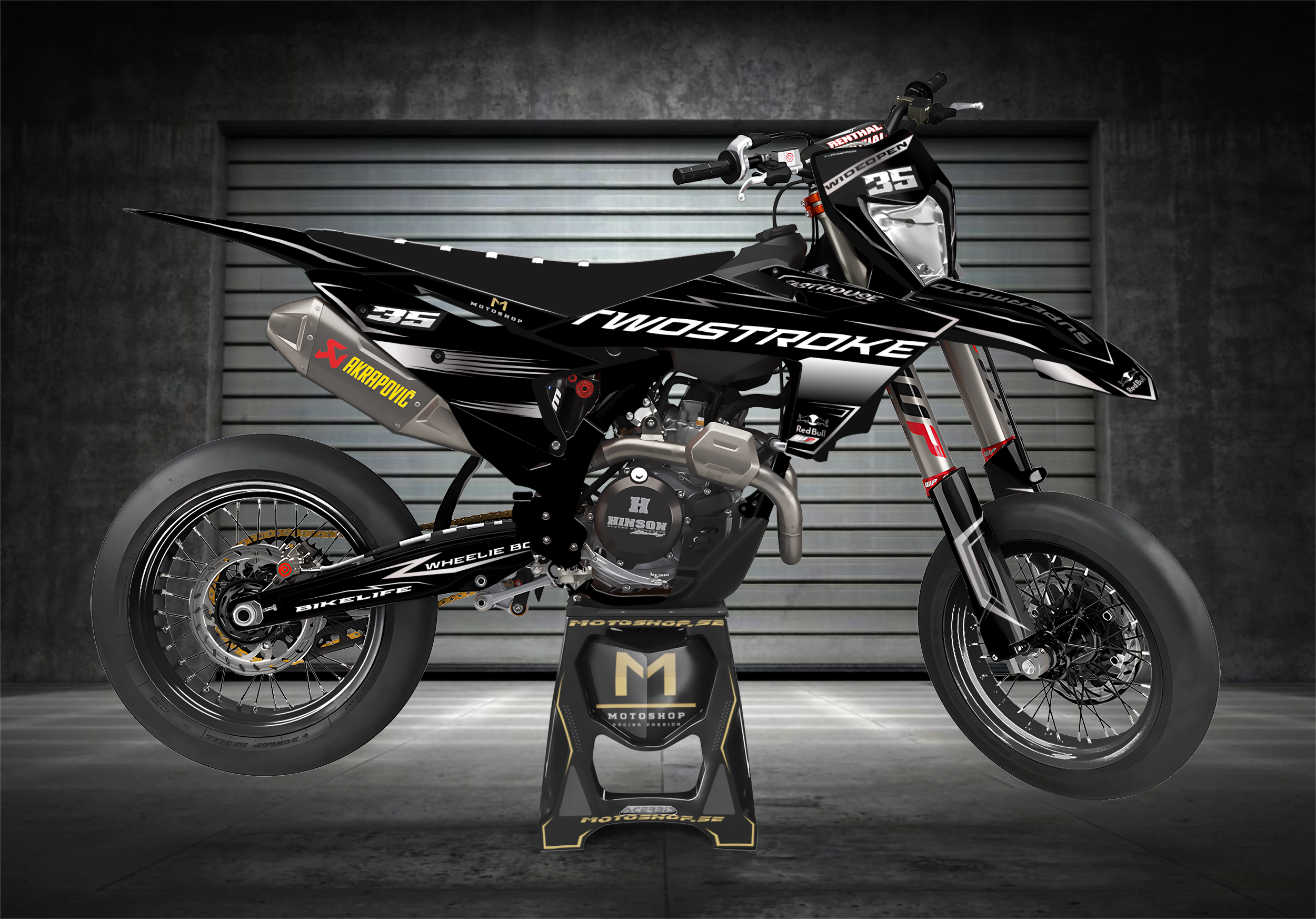 MSG V1 - BLACK 'N CHROME Graphics kit