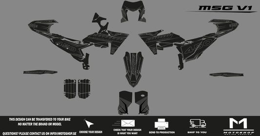 MSG V1 - STELTH GRAPICHS KIT
