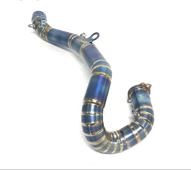 Exhaust pipe titanium blue burnished KTM 2017-2019