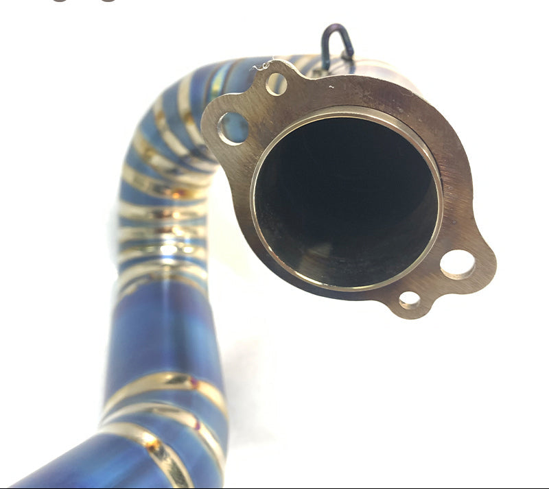 Exhaust pipe titanium blue burnished KTM 2017-2019