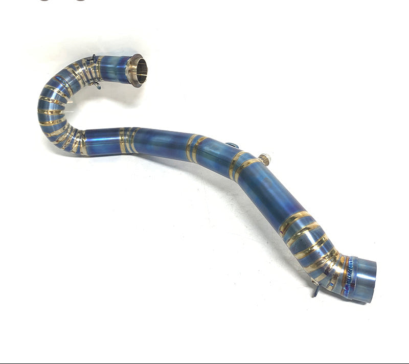 Exhaust pipe titanium blue burnished KTM 2017-2019