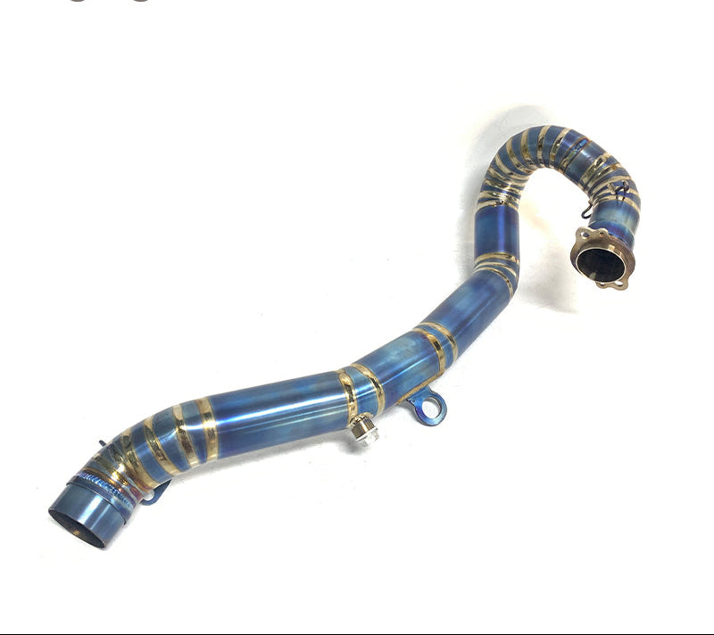 Exhaust pipe titanium blue burnished KTM 2017-2019