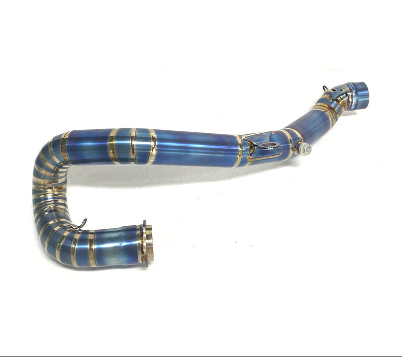 Exhaust pipe titanium blue burnished KTM 2017-2019